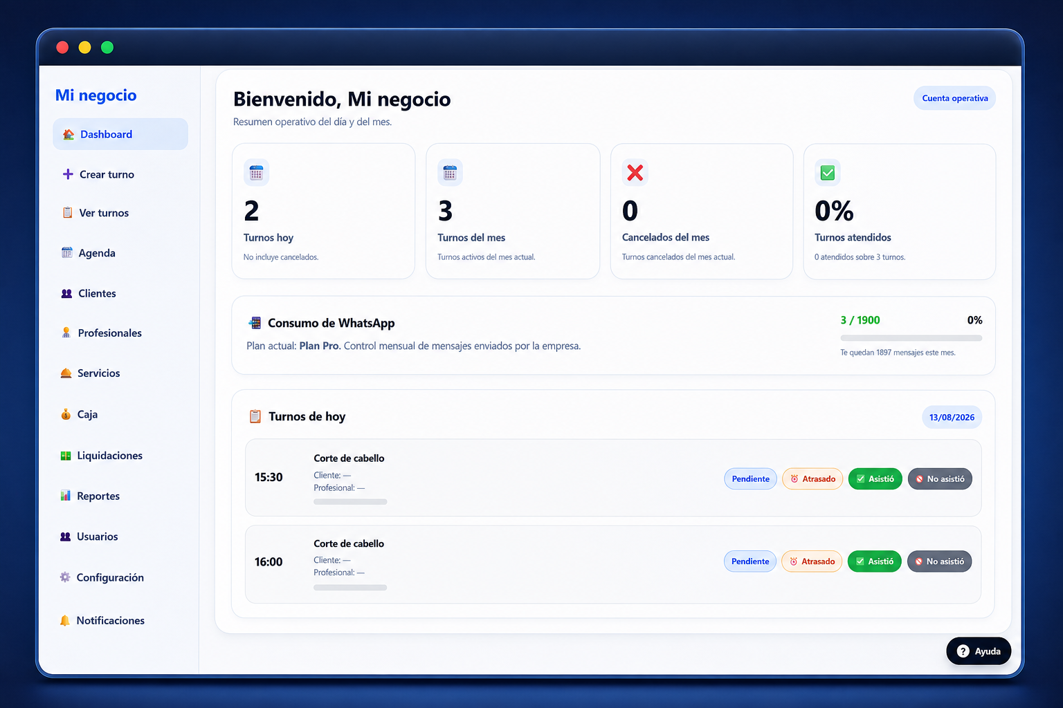 Gestioná tu agenda de forma simple, rápida y profesional